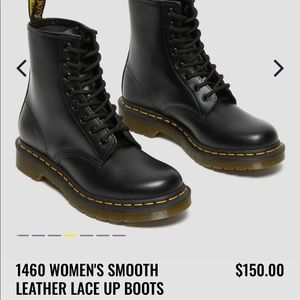 Dr. Martens leather boots in black